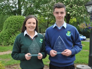 Shane Long Award Winners, Lauren Dowling and Paudie Maher