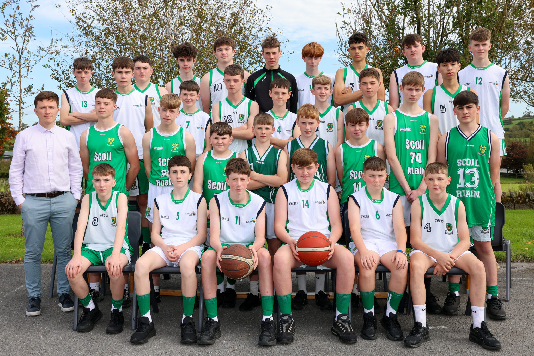 Scoil Ruáin Boys Basketball team 2025/26