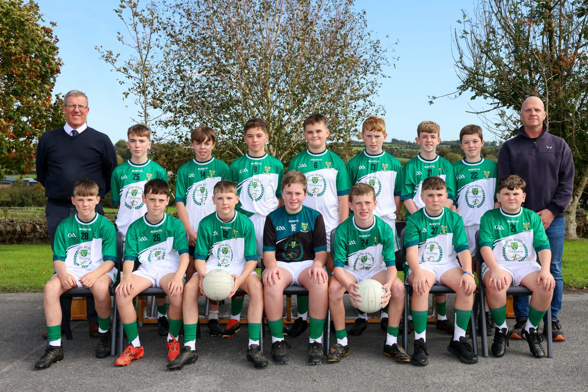 Scoil Ruáin First Year Boys Football panel 2025/26